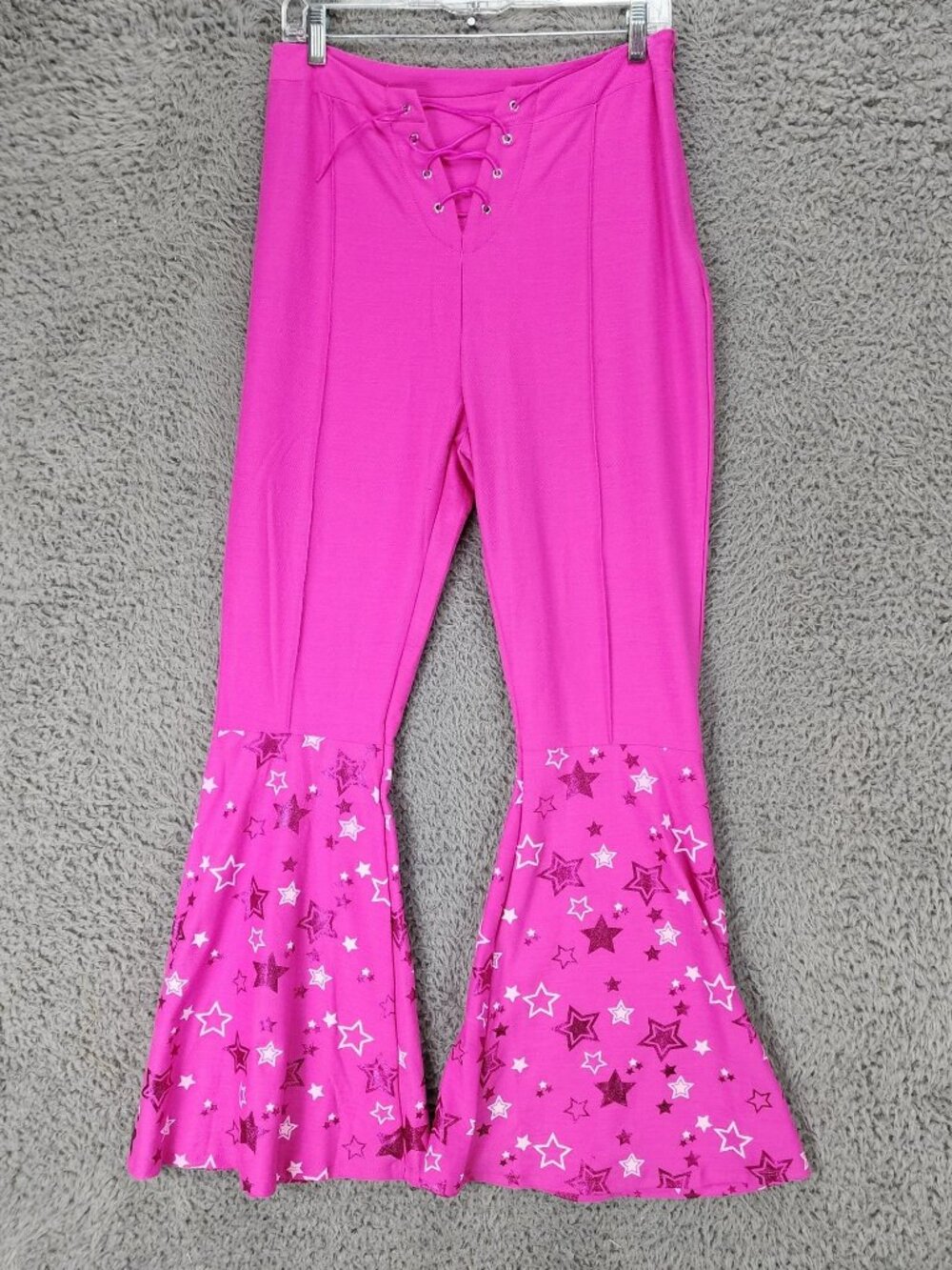 Spirit Pants Womens Medium Barbie Movie Pink Stretch Hi Rise Barbiecore Flare Le